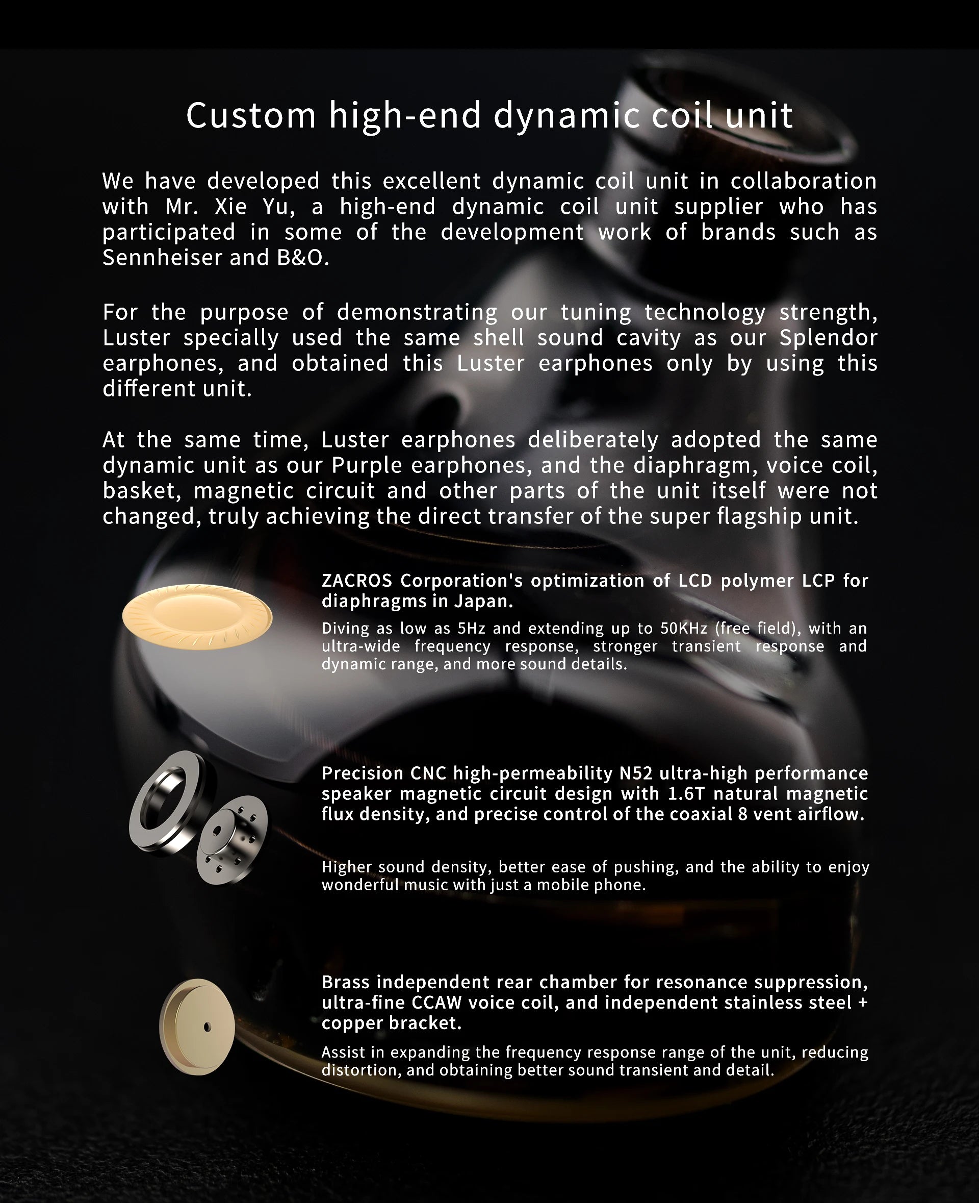 INTUAURA Luster IEM – Wideband Dynamic Driver HiFi Earphones