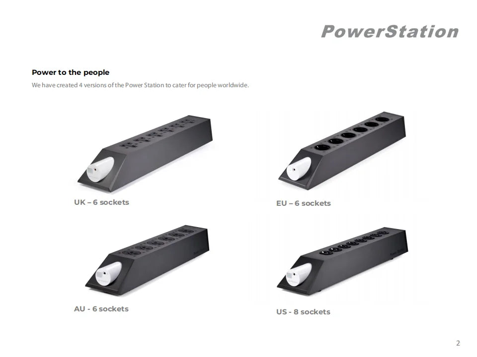 iFi Power Station Purified Power Strip – Intelligent Surge Protection, Isolated Noise Reduction, HiFi Power Management
