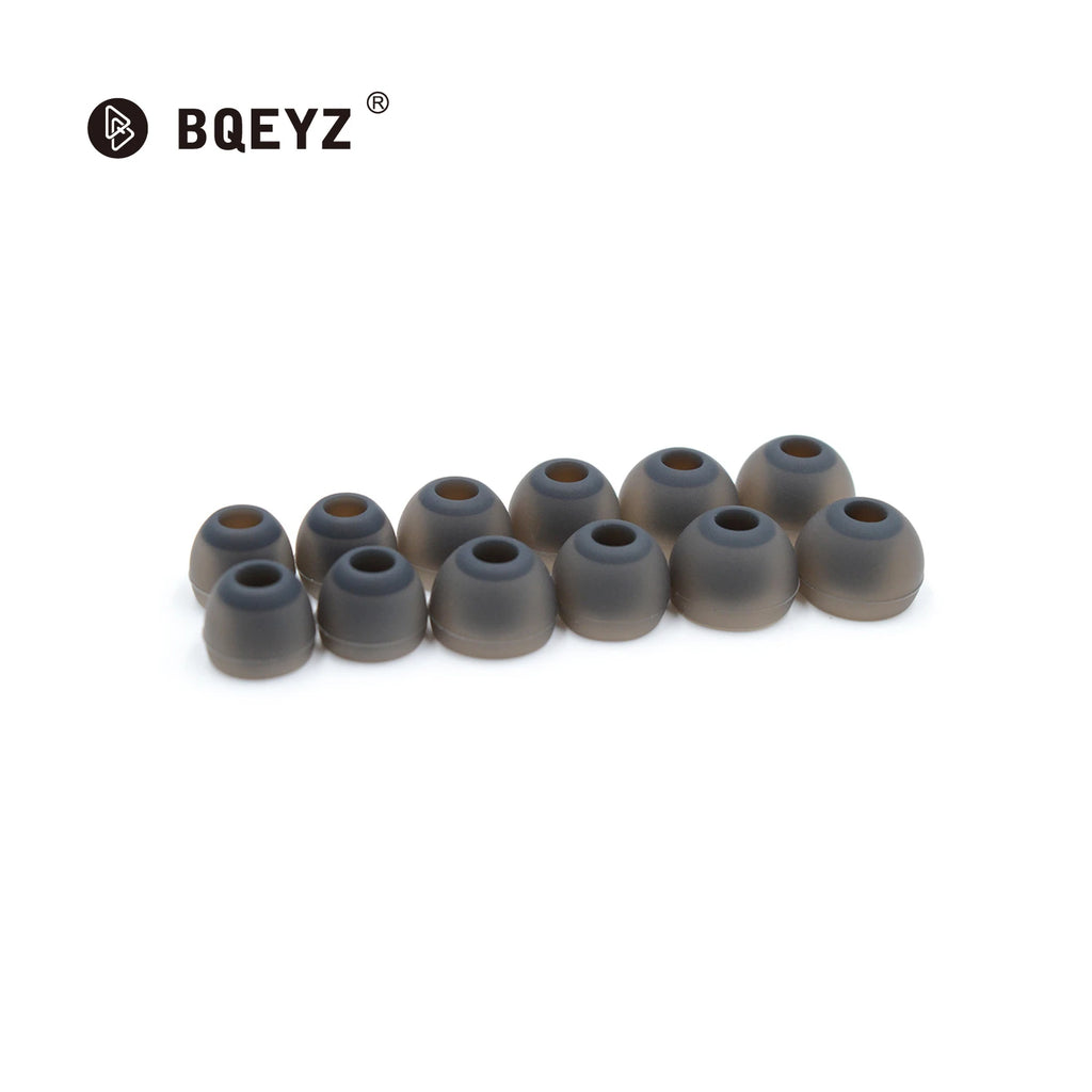 BQEYZ T1 Silicone Eartips – 12pcs S/M/L Replacement Ear Cushions