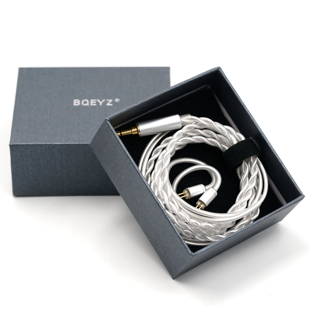 BQEYZ Cloud Silver-Plated Single Crystal Copper IEM Standard Cable
