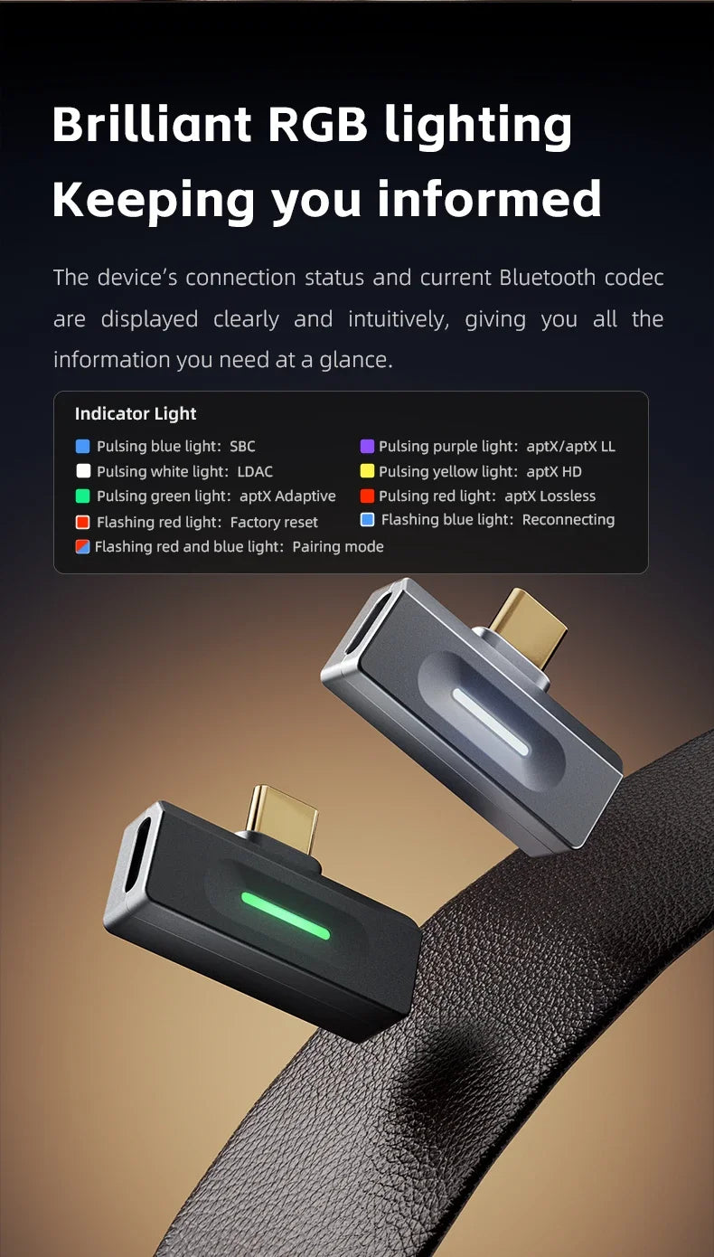 FiiO Air Link Bluetooth Transmitter – LDAC, aptX Adaptive, Type-C, BT 6.0