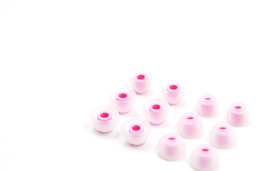BQEYZ Pink Eartips | Soft Silicone In-Ear Tips Replacement for IEMs