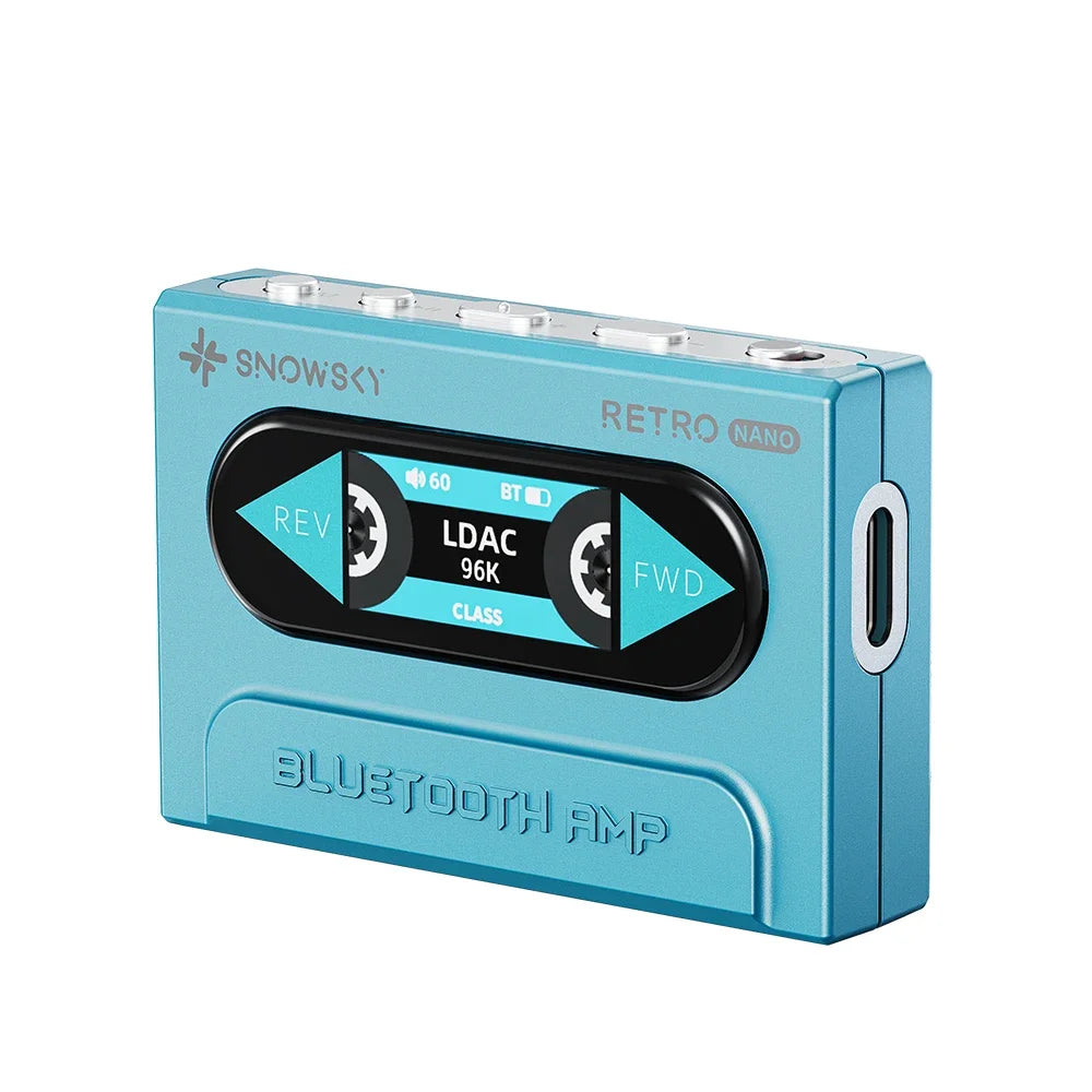 FiiO SnowSky Retro Nano Bluetooth DAC & Headphone Amplifier - LDAC, aptX Adaptive, aptX LL, 3.5mm/4.4mm Outputs