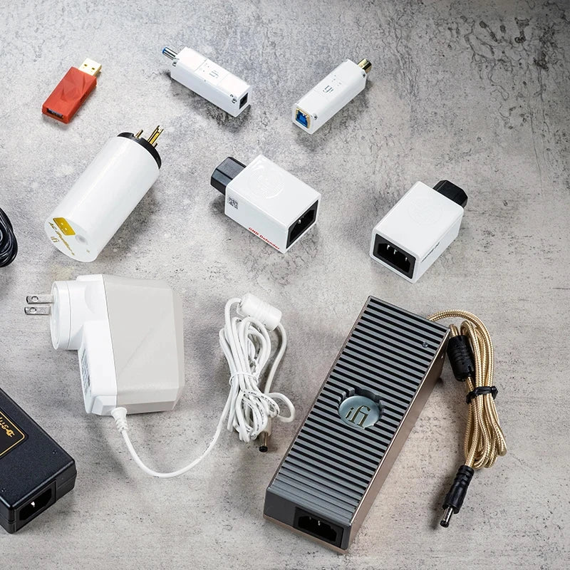 iFi iPower Elite DC Low Noise Power Adapter – Active Noise Cancellation, HiFi Power Supply for DAC & Headphone Amps