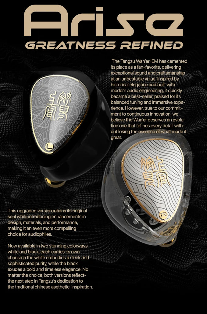 TANGZU WANER SG 2 Single Dynamic In-Ear Headphones ,10mm PET Driver, Detachable Cable, Hi-Fi Sound