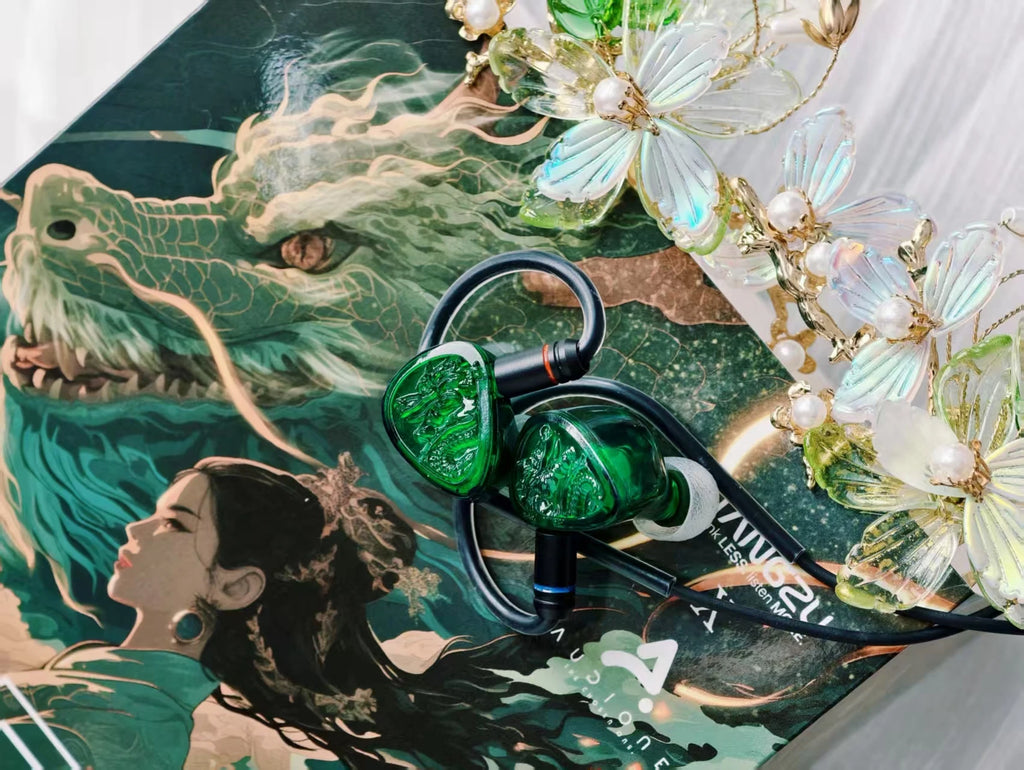 TANGZU Waner 2 Jade Dragon Edition IEM – 10mm PET Dynamic Driver In-Ear Earphones