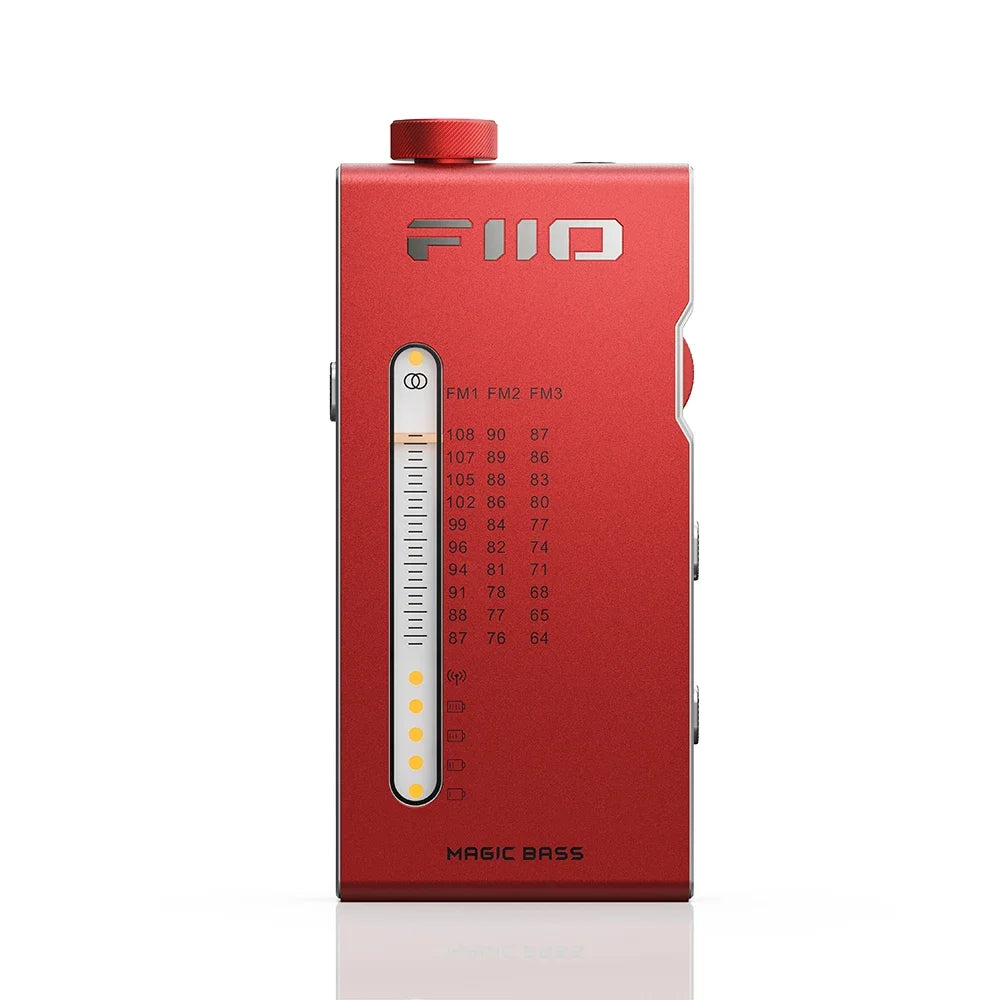 FiiO RR11 Portable HiFi FM Radio Receiver - Analog PVR Tuning, Enhanced Bass, 3D Surround Sound, 64-108MHz Coverage
