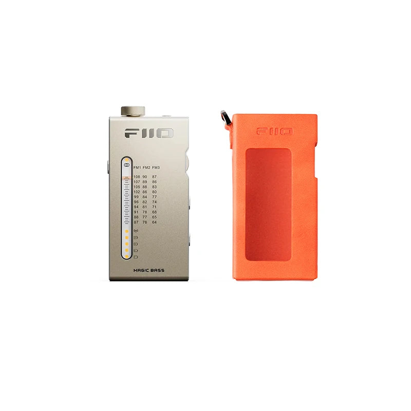 FiiO RR11 Portable HiFi FM Radio Receiver - Analog PVR Tuning, Enhanced Bass, 3D Surround Sound, 64-108MHz Coverage
