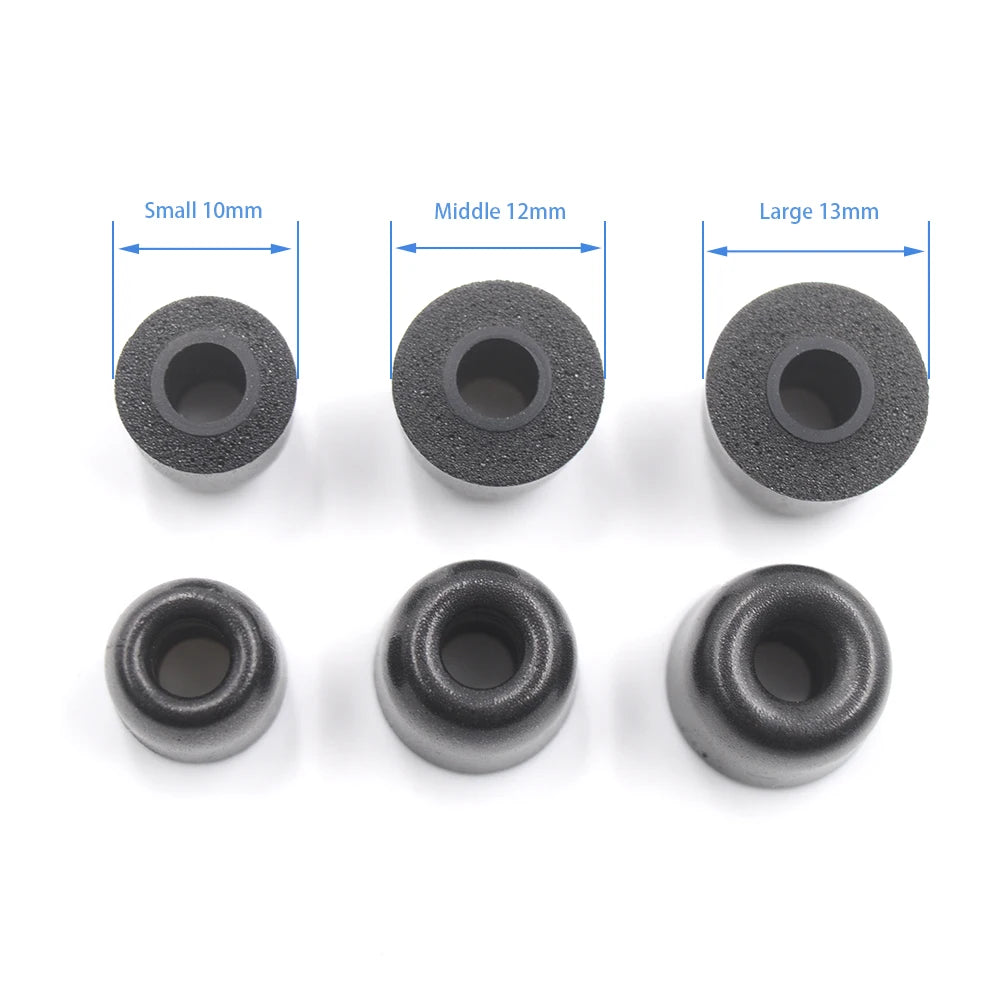 BQEYZ T2 Memory Foam Eartips – 6pcs S/M/L Replacement for IEMs
