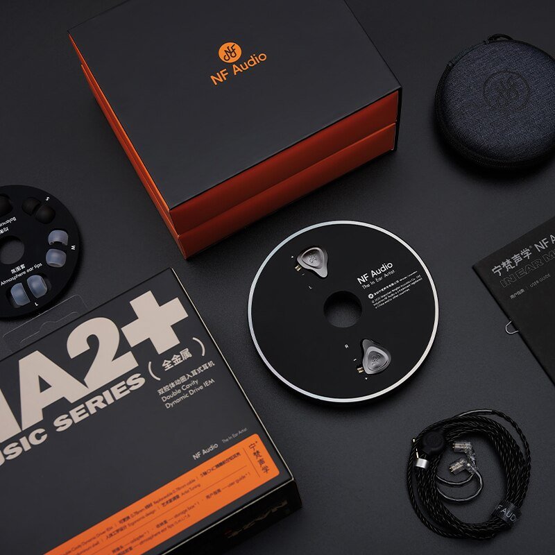 NF Audio NA2 PLUS Dual Cavity Dynamic Driver 3.5mm HIFI In-ear Earphone IEM 2Pin 0.78mm Detachable Cable Headset NA2+