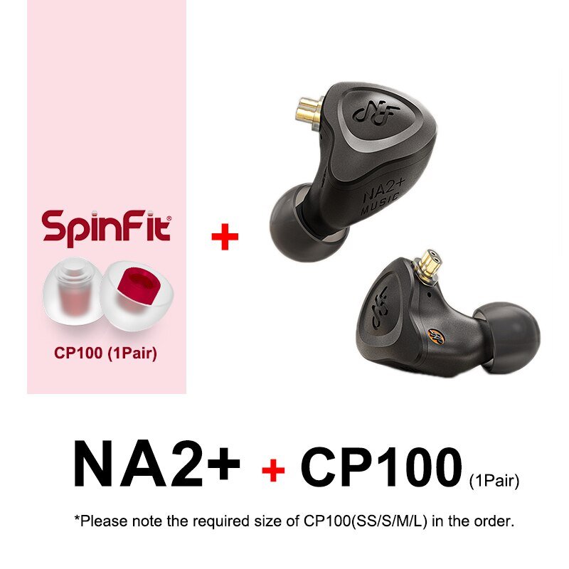 NF Audio NA2 PLUS Dual Cavity Dynamic Driver 3.5mm HIFI In-ear Earphone IEM 2Pin 0.78mm Detachable Cable Headset NA2+