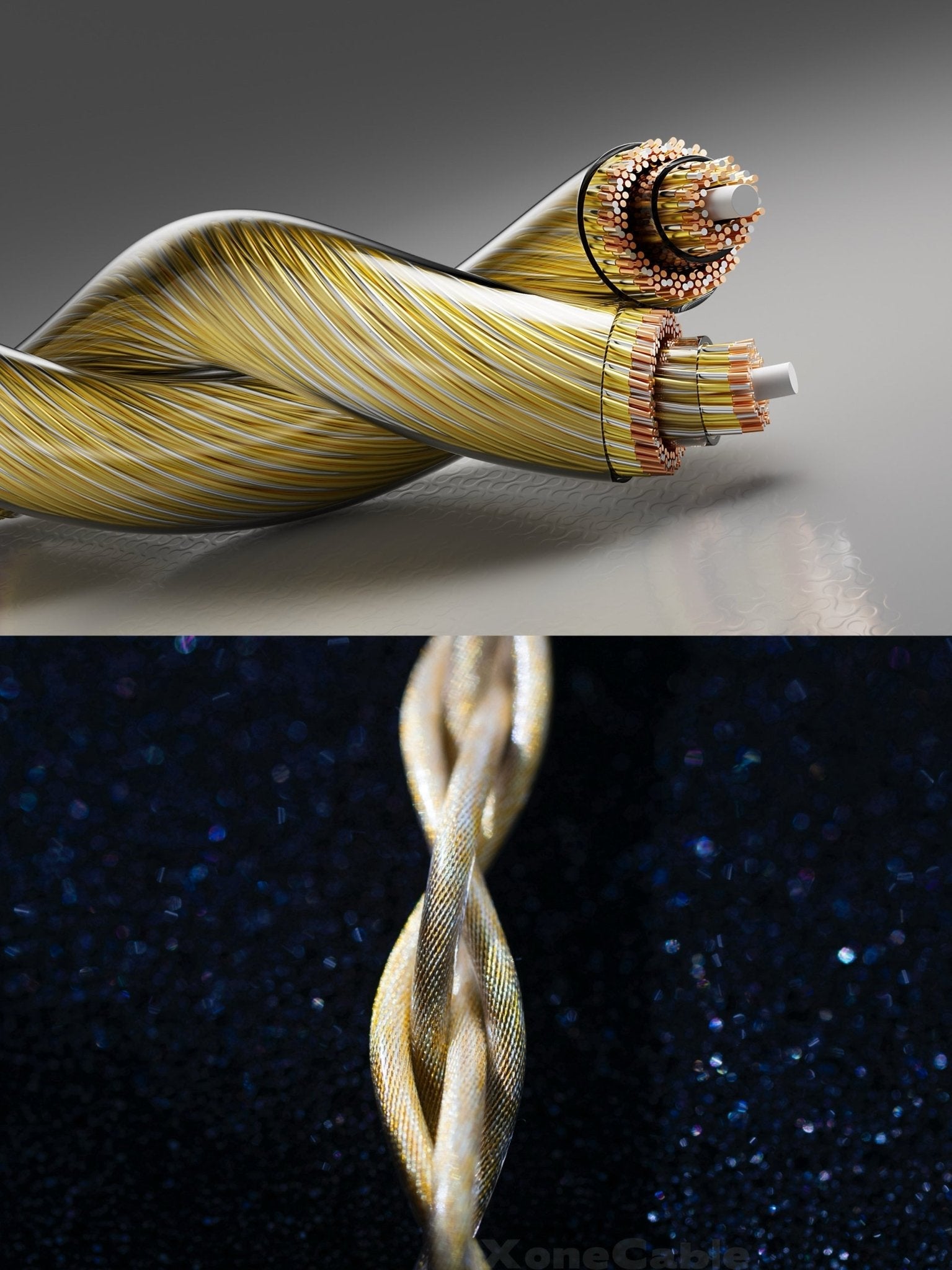 XONE 2025 Sun God SOL Flagship 7N single-crystal copper gold-plated Headphone Cable