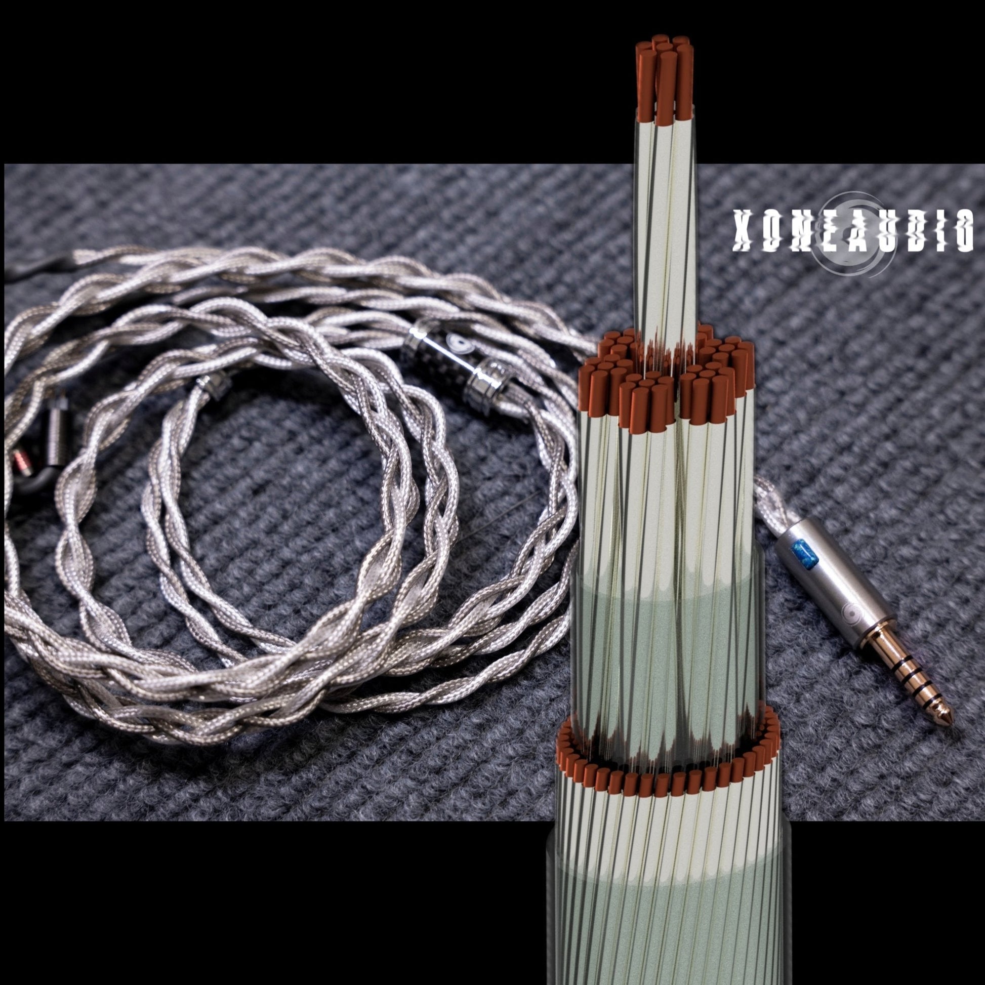 XONEAUDIO Grayscale Laura Improved Silver-Plated Single-Crystal Copper Headphone Cable