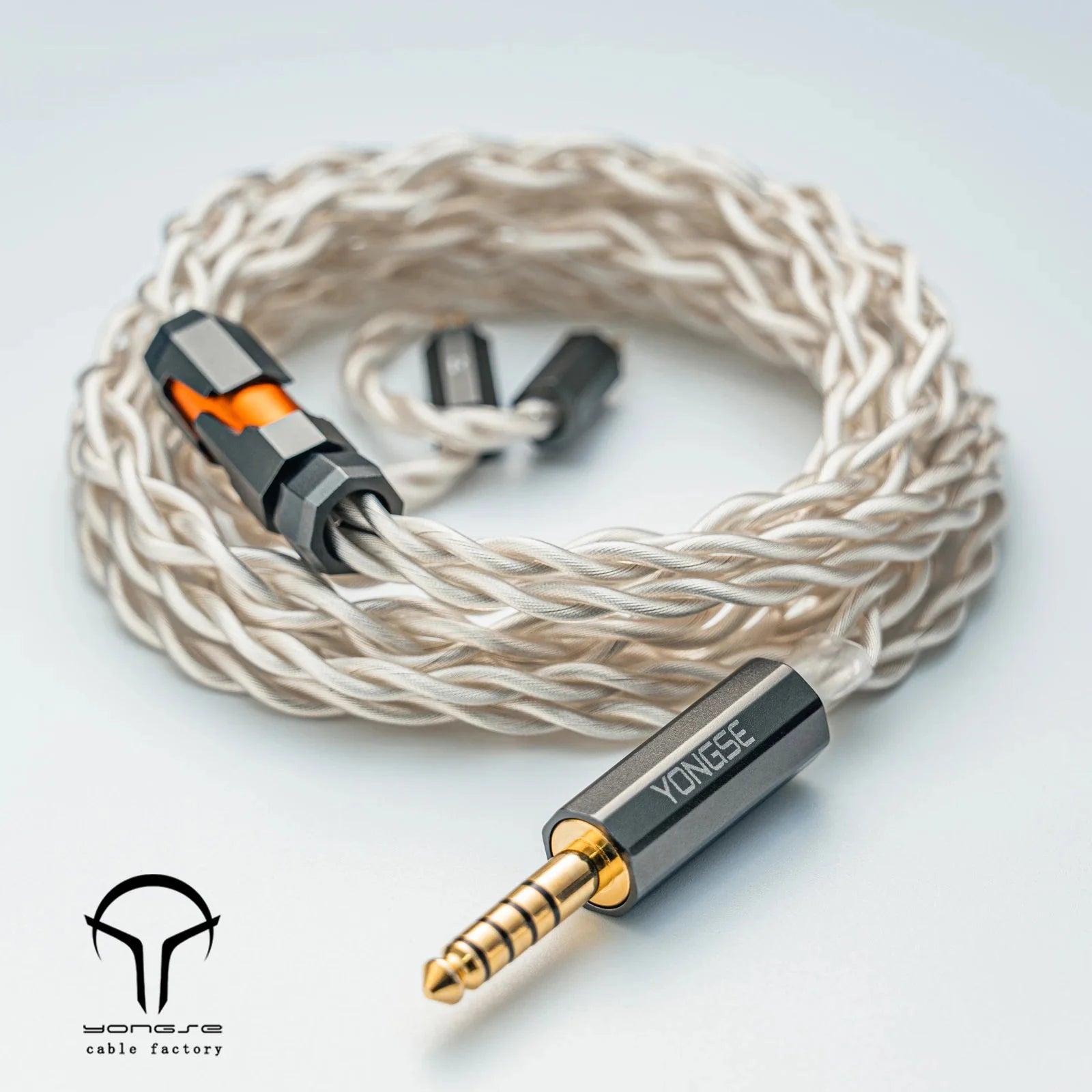 YONGSE Chivalry Mini High Purity Single Crystal Silver-plated Copper Earphone Cable