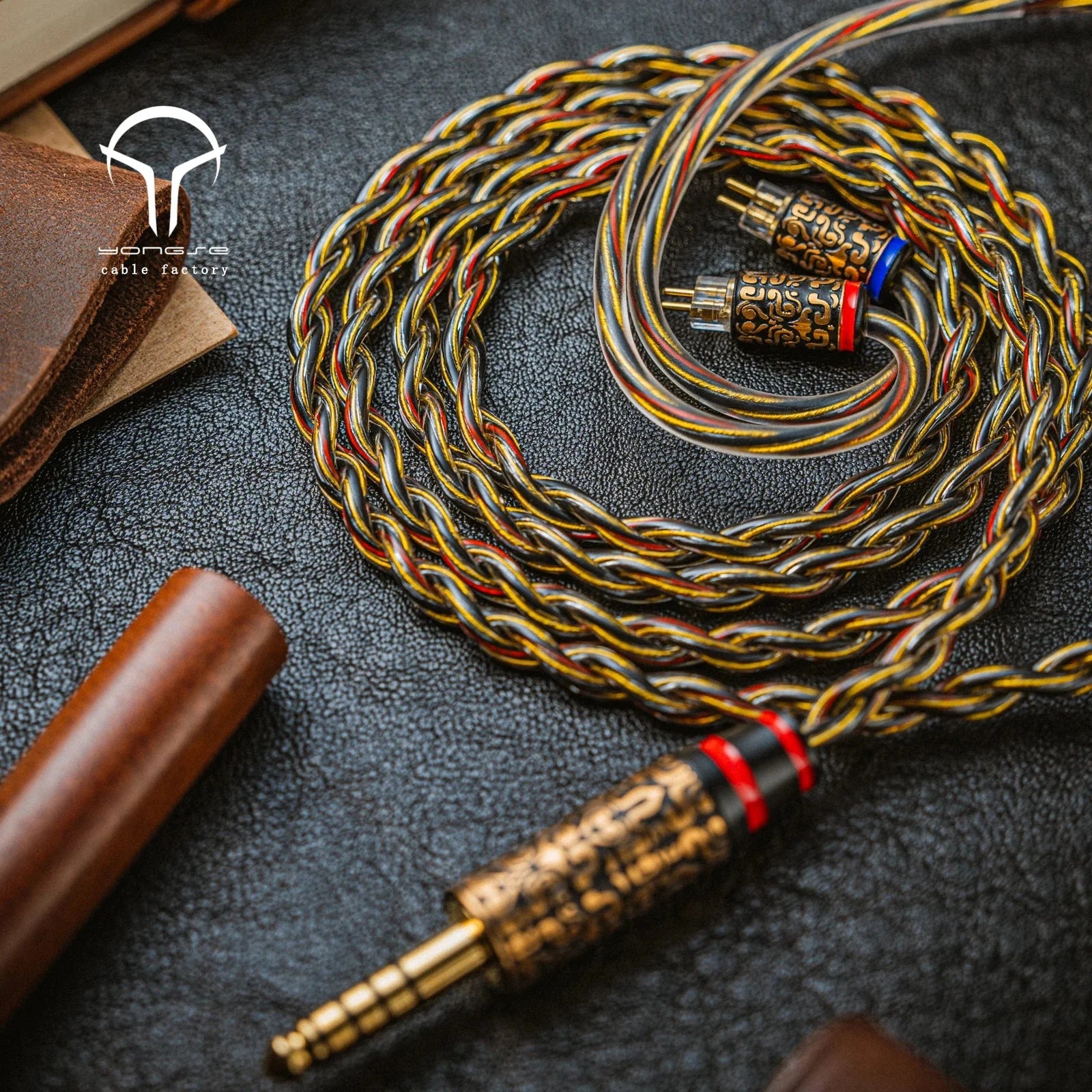 Yongse Ruyi Rod Pure OCC Copper with Silver plating Earphones Upgrade Cable