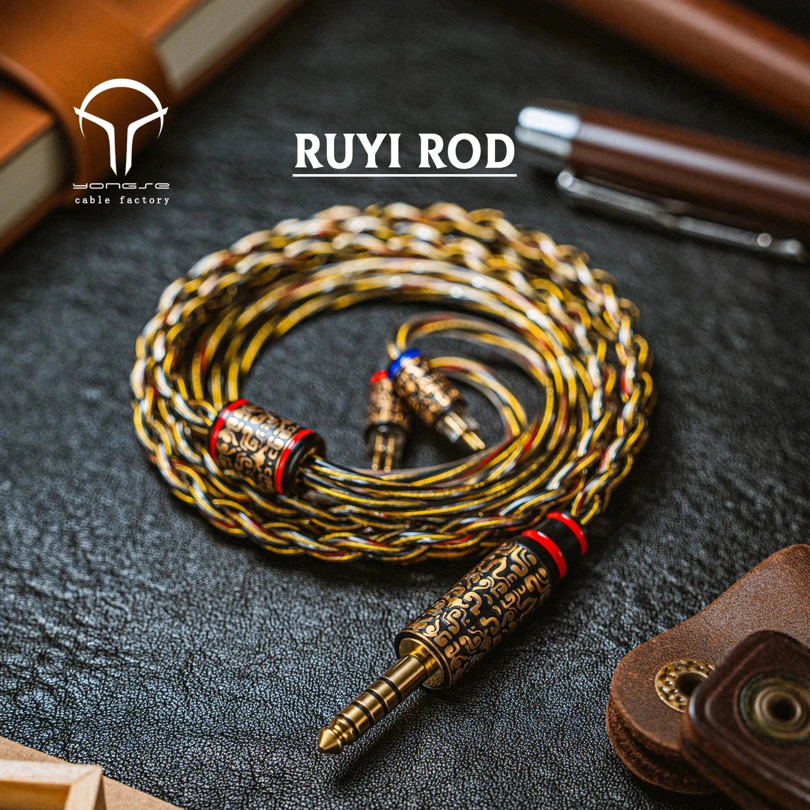Yongse Ruyi Rod Pure OCC Copper with Silver plating Earphones Upgrade Cable