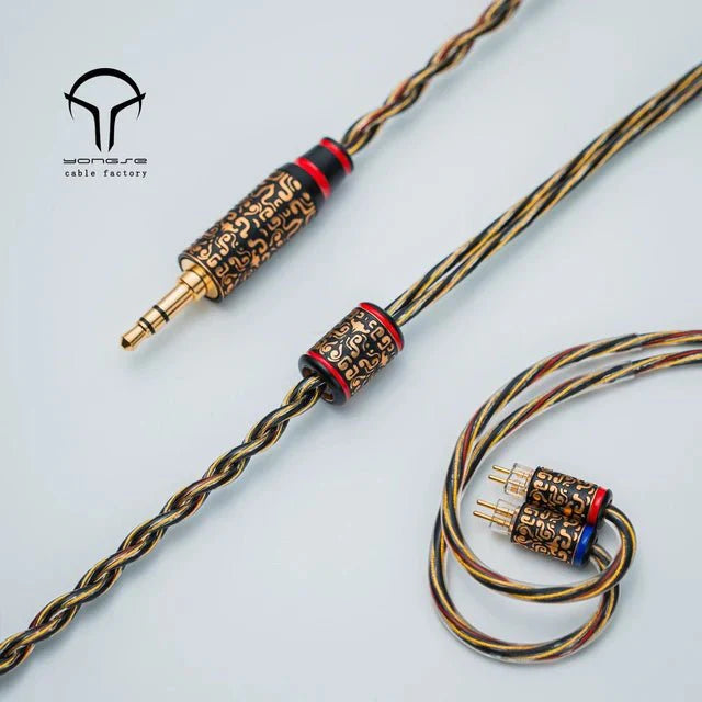 Yongse Ruyi Rod Pure OCC Copper with Silver plating Earphones Upgrade Cable